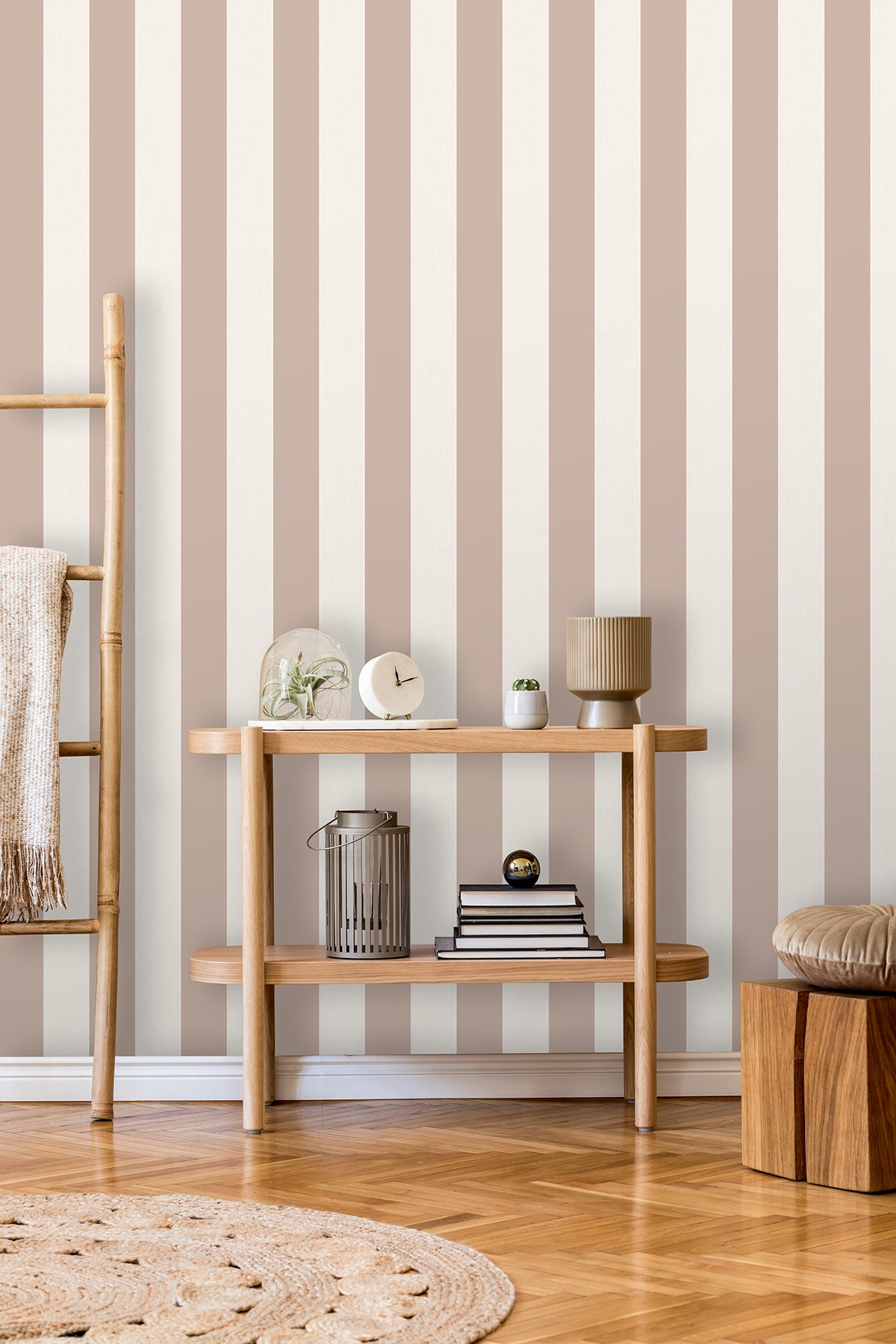 Tavish Light Pink by Fine Decor Stripe Wallpaper – Brewster FD43456