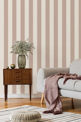 Tavish Light Pink by Fine Decor Stripe Wallpaper – Brewster FD43456