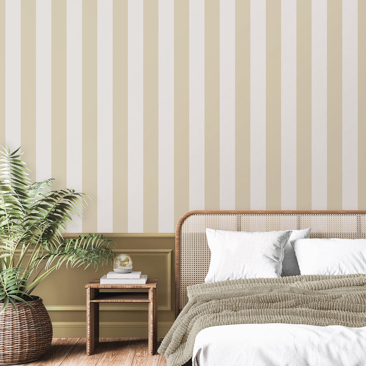 Tavish Light Yellow by Fine Decor Stripe Wallpaper – Brewster Home Fashions FD43457