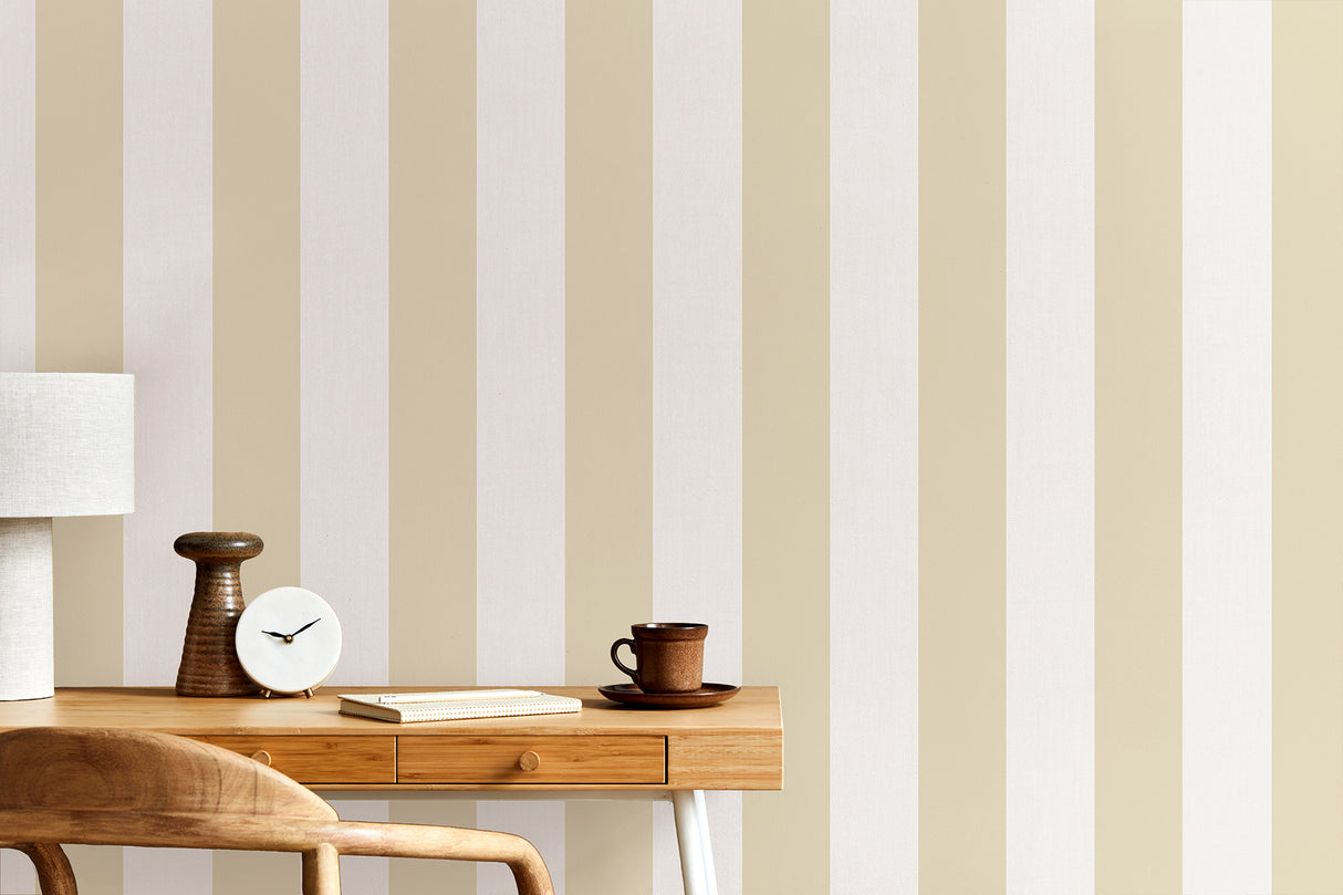 Tavish Light Yellow by Fine Decor Stripe Wallpaper – Brewster Home Fashions FD43457