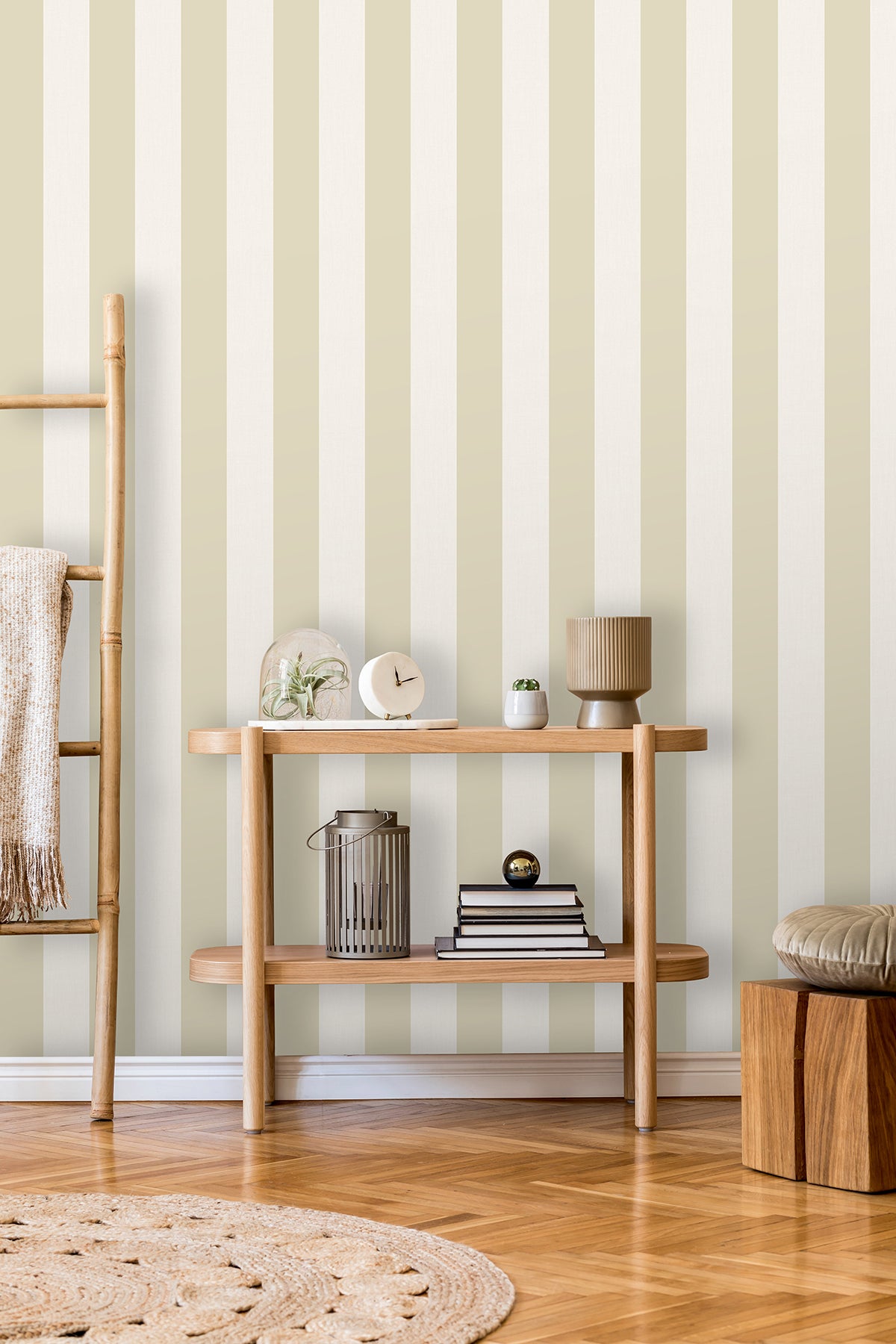 Tavish Light Yellow by Fine Decor Stripe Wallpaper – Brewster Home Fashions FD43457