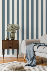 Tavish Blue by Fine Decor Stripe Wallpaper – Brewster Home Fashions FD43458