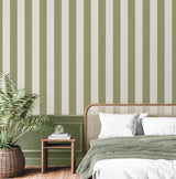 Tavish Sage by Fine Decor Stripe Wallpaper- Brewster Home Fashions FD43459