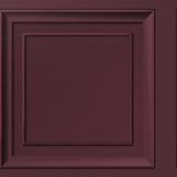 Fine Decor Distinctive Merlot Square Panel Wallpaper FD43468 sample swatch showing square panel motif