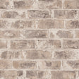 Fine Decor Warrick Taupe Brick Wallpaper roll and room setting