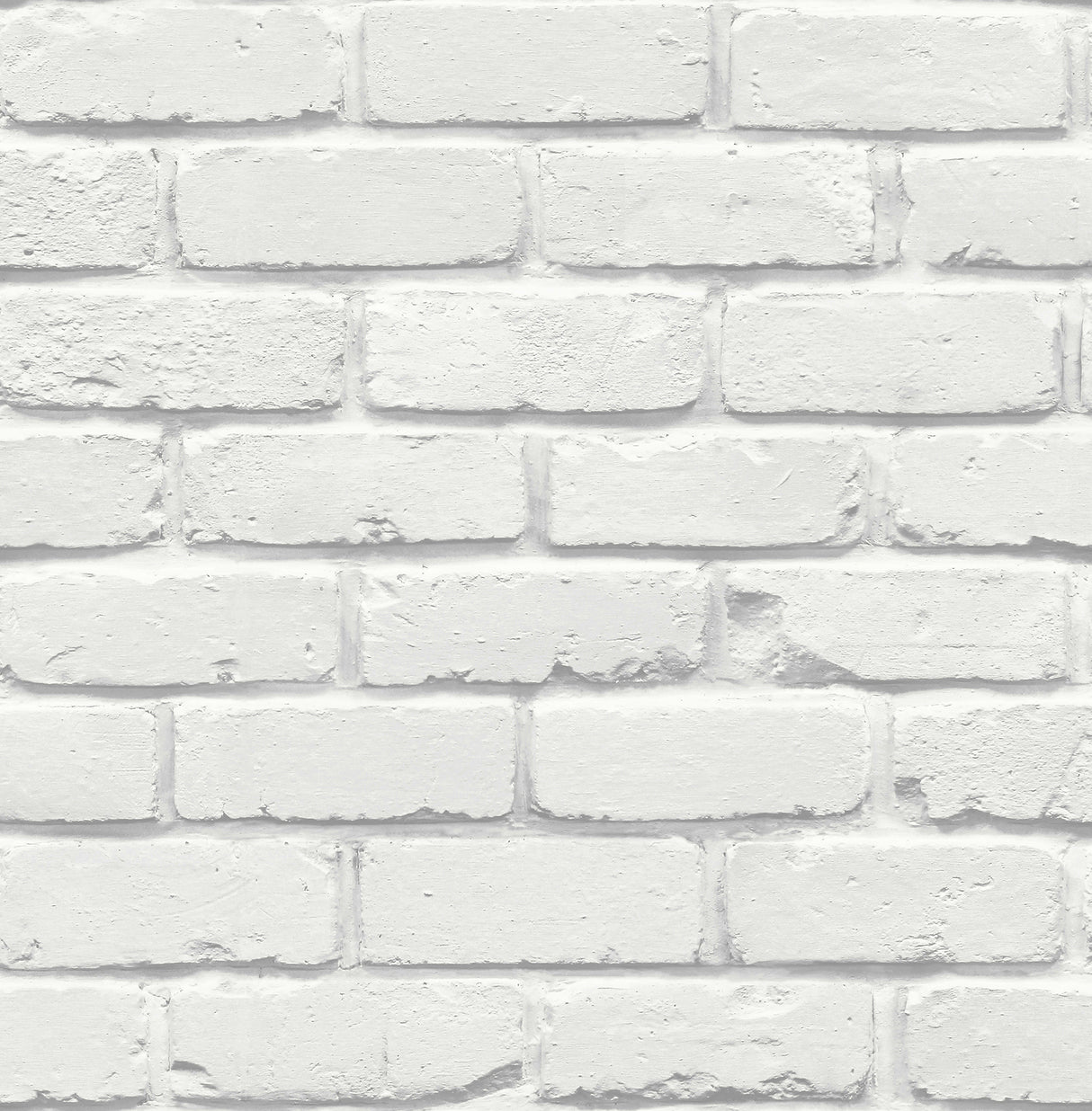 Fine Decor Alpin White painted brick wallpaper roll and room scenes