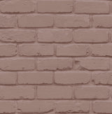 Alpin Pink Painted Brick Wallpaper by Fine Decor – swatch showing painted brick texture