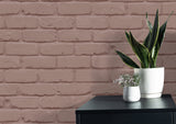 Alpin Pink by Fine Decor Painted Brick Wallpaper – Brewster FD43601