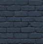 Alpin Navy Painted Brick wallpaper roll and room setting