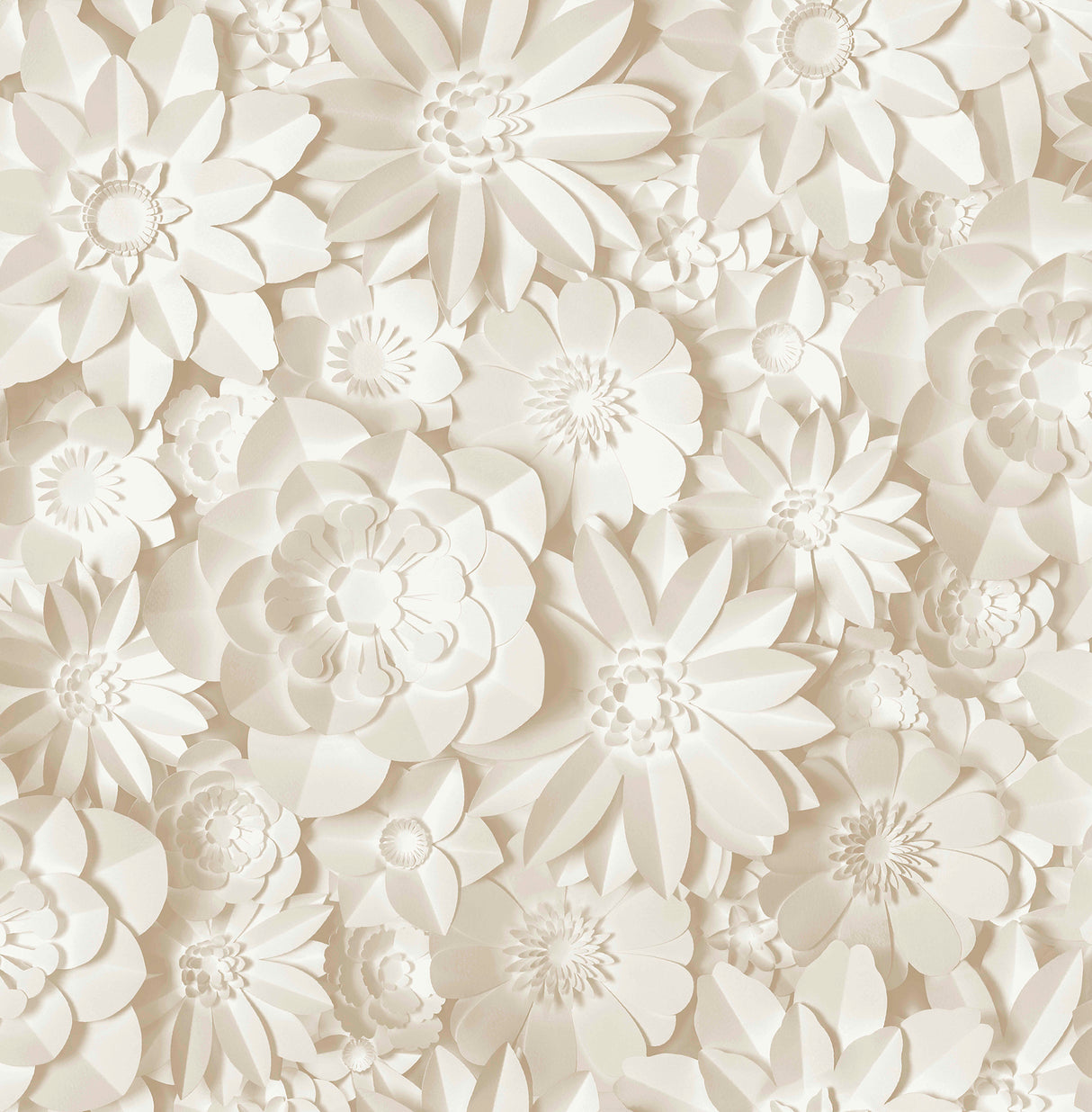 Fine Decor Dacre Cream Floral Wallpaper roll and room scene