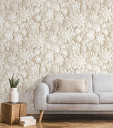 Dacre Cream by Fine Decor Floral Wallpaper- Brewster Home Fashions FD43604