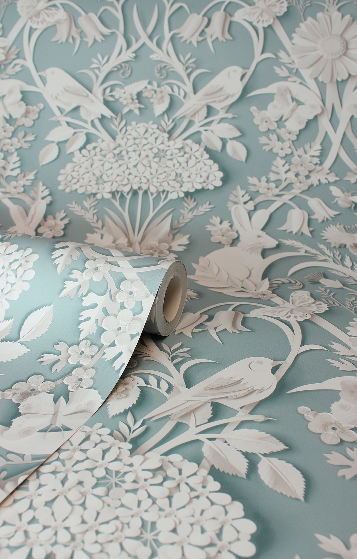 Fae Sky Blue by Fine Decor Woodland Wallpaper – Brewster Home Fashions FD43605