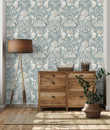 Fae Sky Blue by Fine Decor Woodland Wallpaper – Brewster Home Fashions FD43605