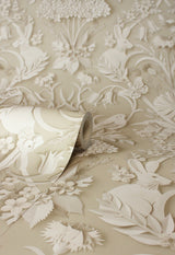 Fae Neutral by Fine Decor Woodland Wallpaper – Brewster Home Fashions FD43606