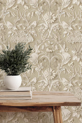 Fae Neutral by Fine Decor Woodland Wallpaper – Brewster Home Fashions FD43606