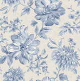 Gabriela Blue Floral Wallpaper - FD43610