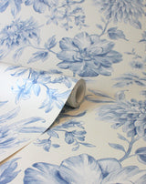Gabriela Blue by Fine Decor Floral Wallpaper – Brewster Home Fashions FD43610