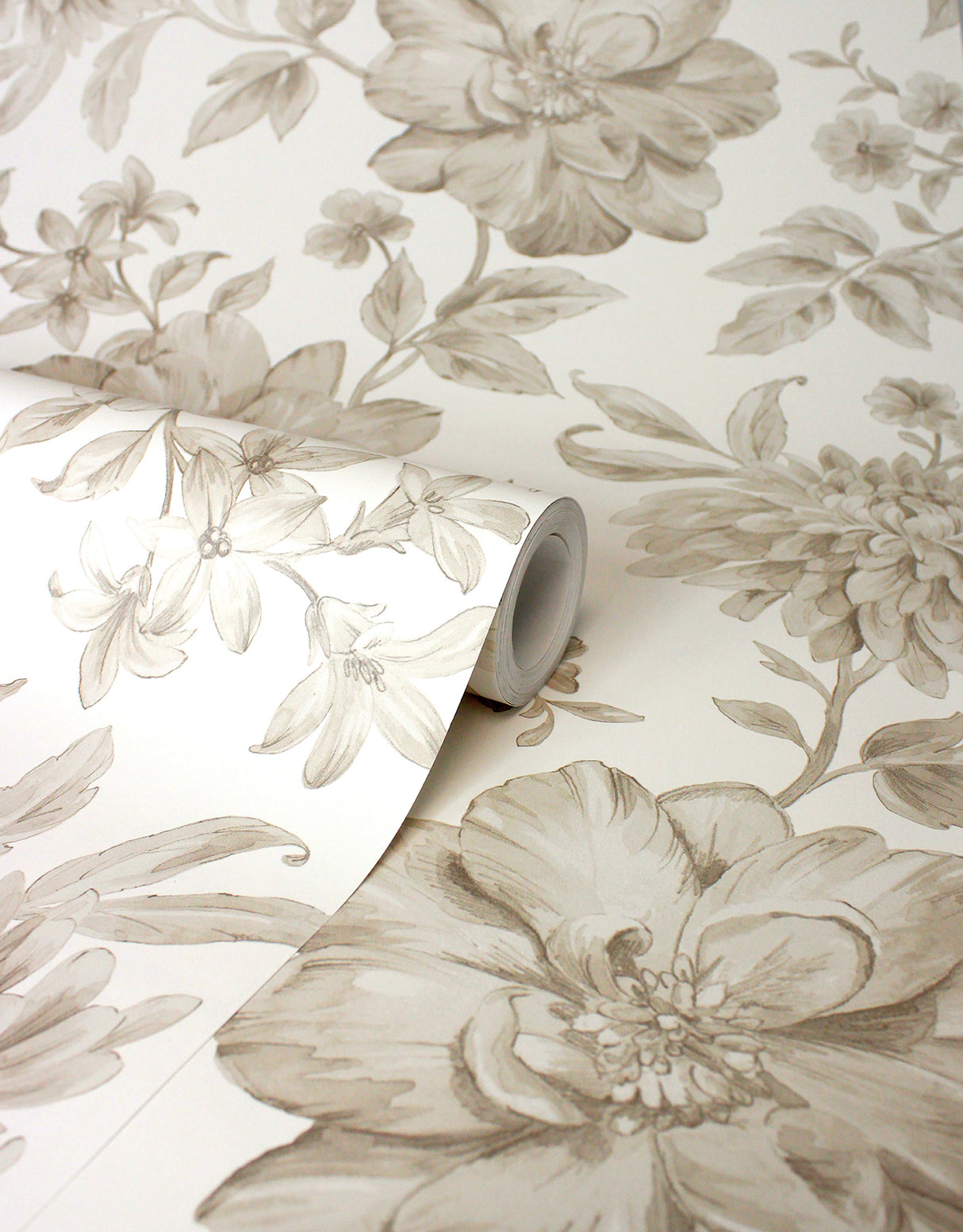 Gabriela Neutral by Fine Decor Floral Wallpaper – Brewster Home Fashions FD43611