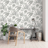 Gabriela Grey by Fine Decor Floral Wallpaper – Brewster Home Fashions FD43612