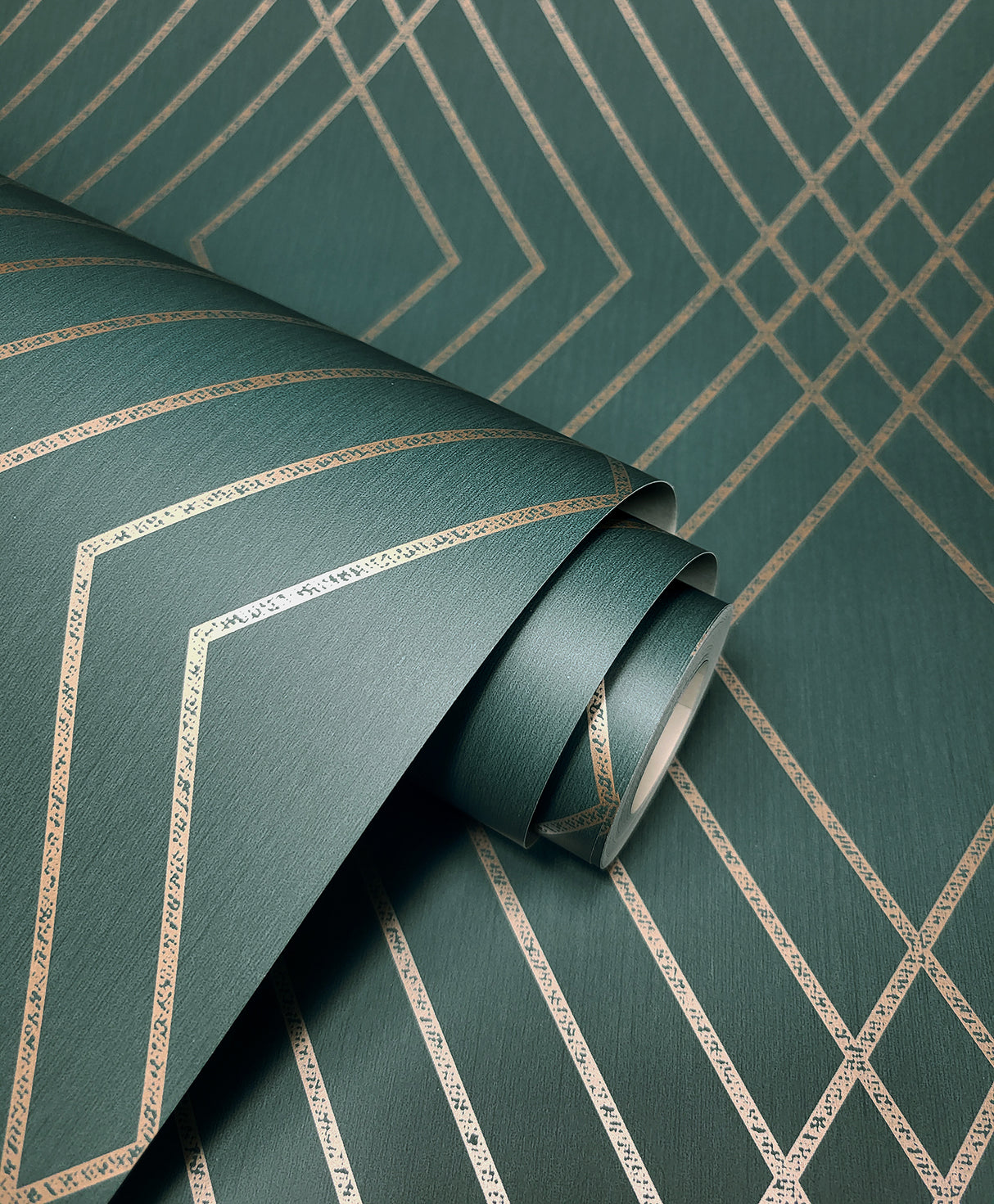 Shard Evergreen by Fine Decor Trellis Wallpaper- Brewster Home Fashions FD43613