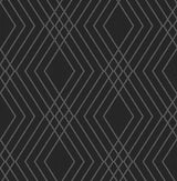 Shard Black Trellis Wallpaper – Fine Decor FD43614