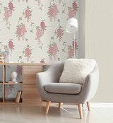 Aisla Pink by Fine Decor Wisteria Wallpaper – Brewster Home Fashions FD43671