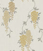 Aisla Yellow Wisteria Wallpaper pattern and roll