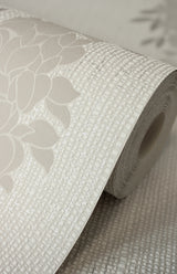 Aisla Neutral Wisteria by Fine Decor Botanical Wallpaper – Brewster Home Fashions FD43673
