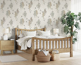 Aisla Neutral Wisteria by Fine Decor Botanical Wallpaper – Brewster Home Fashions FD43673