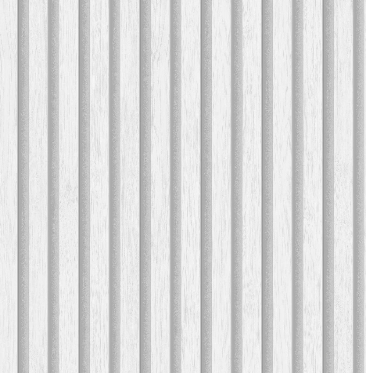 Millard White Wood Slats Wallpaper by Fine Decor FD43692
