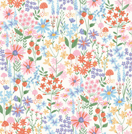 Zena Multicolor Berries and Blooms Wallpaper by Fine Decor - FD43713