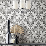 Denver Dark Grey by Fine Decor Starburst Wallpaper – Brewster FD43747