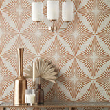 Denver Rust by Fine Decor Starburst Wallpaper – Brewster Home Fashions FD43748