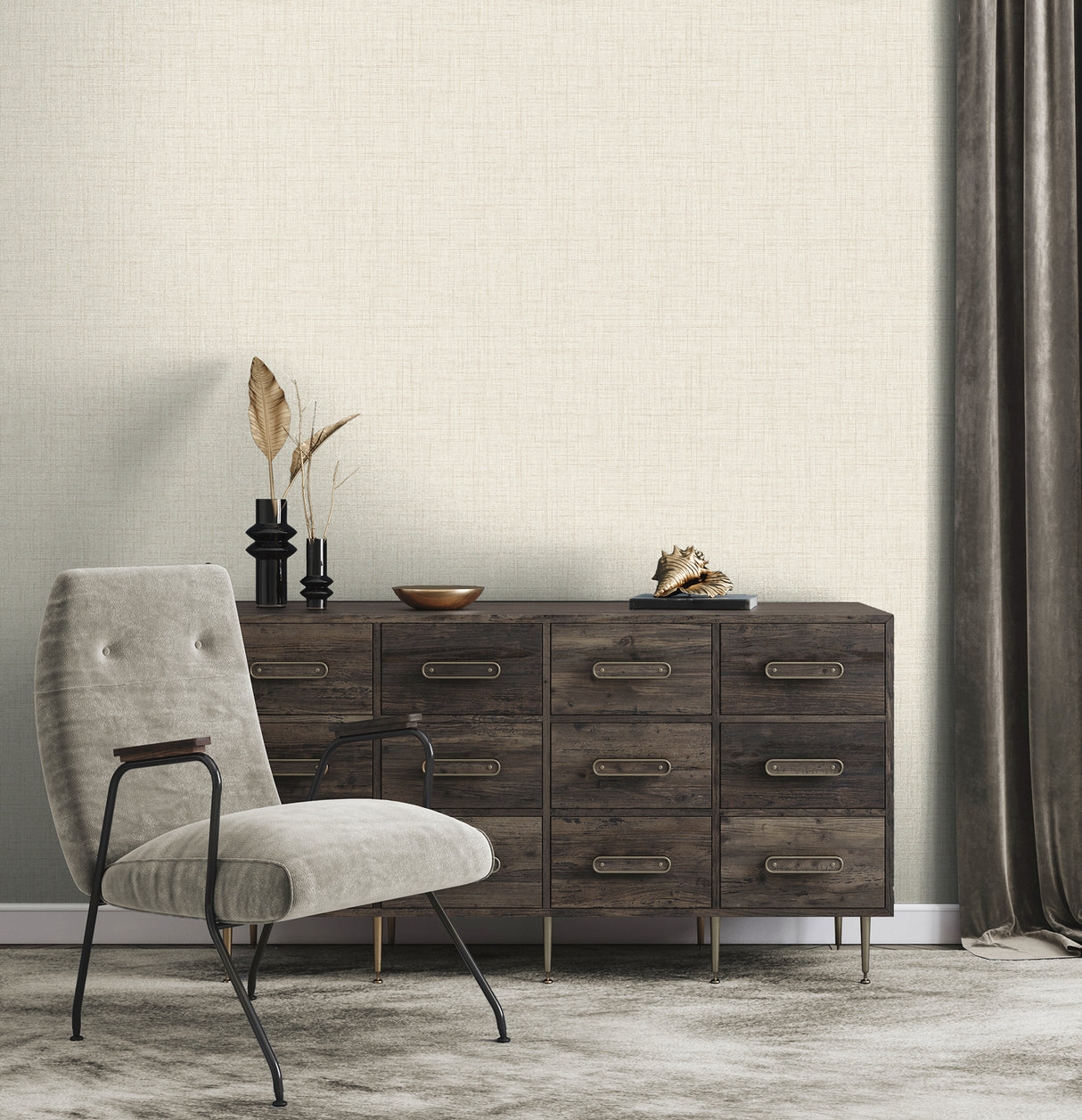 Weber Dove by Fine Decor Texture Wallpaper – Brewster Home Fashions FD43750