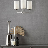 Weber Dark Grey by Fine Decor Fabric Texture Wallpaper – Brewster Home Fashions FD43751