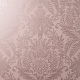 Fine Decor Signature Rose Damask wallpaper in rose pink with traditional botanical damask