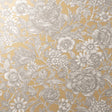 Fine Decor Hedgerow Honey Floral Trails Wallpaper roll and room scene