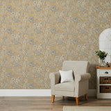 Hedgerow Honey by Fine Decor Floral Trails Wallpaper – Brewster Home Fashions FD43776