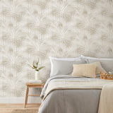 Frida Neutral by Fine Decor Textured Palm Wallpaper – Brewster Home Fashions FD43788