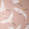 Cosette Blush Cranes Wallpaper by Fine Decor FD43792
