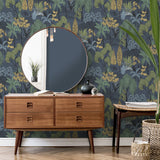 Lilou Navy by Fine Decor Tropical Island Wallpaper – Brewster Home Fashions FD43794