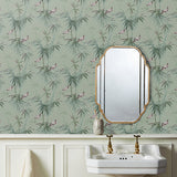 Zella Green by Fine Decor Bamboo Wallpaper – Brewster Home Fashions FD43795