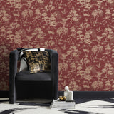 Nikolai Ruby by Fine Decor Chinoiserie Wallpaper – Brewster Home Fashions FD43798