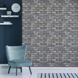 Darren Grey Loft Brick by Fine Decor Photorealistic Brick Wallpaper – Brewster Home Fashions FD43799