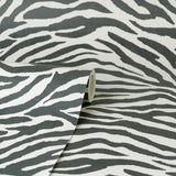 Shoshana Black by Fine Decor Modern Zebra Wallpaper – Brewster Home Fashions FD43801