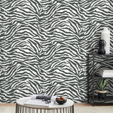 Shoshana Black by Fine Decor Modern Zebra Wallpaper – Brewster Home Fashions FD43801