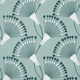 Wilder Light Blue Fanning Flower Wallpaper by Fine Decor, 20.5 in x 33 ft roll