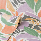 Marisol Pastel by Fine Decor Artistic Leaf Wallpaper – Brewster Home Fashions FD43807