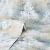 Willem Tree Blue by Fine Decor Botanical Wallpaper – Brewster Home Fashions FD43813