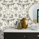 Nauman Eggshell by Fine Decor Safari Walk Wallpaper – Brewster Home Fashions FD43817